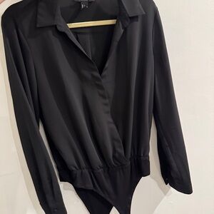 Elegant Black Women's Bodysuit